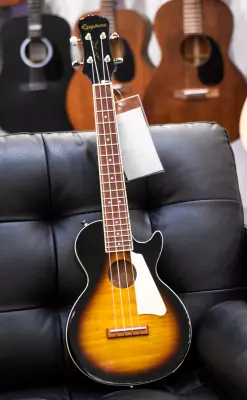 Epiphone - Les Paul Acoustic/Electric Tenor Ukulele - Vintage Sunburst 2